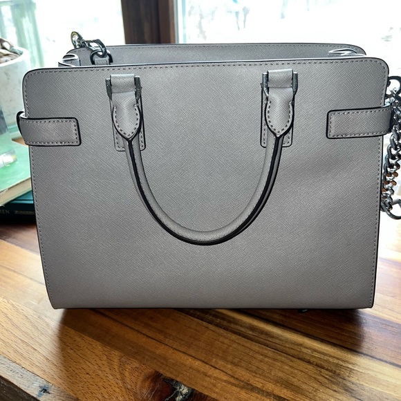 Michael Kors Saffiano Leather Emma Satchel and Wallet Set - Picture 11 of 12